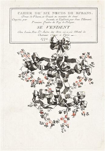 JEAN-BAPTISTE PILLEMENT (AFTER) Cahier de Six Noeuds de Rubans.